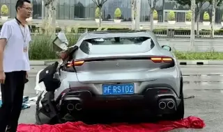 Първа катастрофа с "джипа" на Ferrari