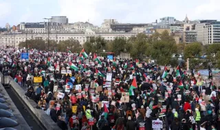 Хиляди протестираха в Лондон срещу оръжията за Израел