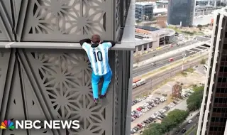 Арестуваха мъж, опитал да изкачи 30-етажен небостъргач в Буенос Айрес ВИДЕО