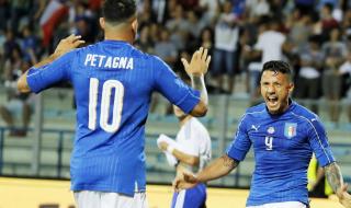 Италия вкара осем гола в приятелска среща