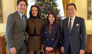 Джъстин Трюдо заведе Кейти Пери на първата им дипломатическа среща като негова партньорка