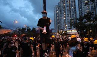 Журналисти на протест в Хонконг