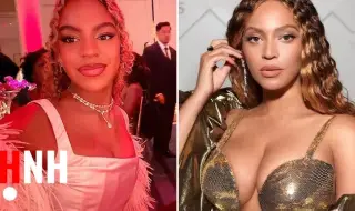 13-годишната дъщеря на Бионсе дефилира в копринен корсет с дълбоко деколте ВИДЕО