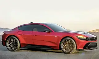 For the first time in history: a four-door Ford Mustang! 