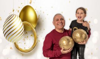 Стоичков показа внучката си и честити Великден: Нека всеки да има най-якия бияч!