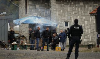 Продължават протестите по границата на Косово - 1