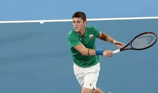 Dimitar Kuzmanov suffered a dramatic upset against Damir Dzhumhur in Olbia