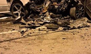 Загинал и 9 ранени в тежка верижна катастрофа край Панчарево СНИМКИ