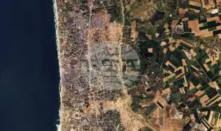 Сателитни снимки! Една трета от ивицата Газа е напълно унищожена