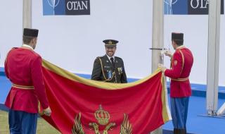 Флагът на Черна гора се развя пред централата на НАТО (СНИМКИ)