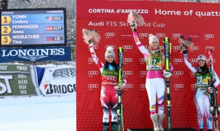 Линдзи Вон подобри рекорда за най-много победи в Световната купа