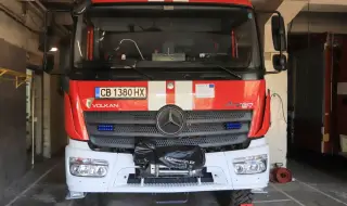 Fire in a car repair shop near Haskovo 