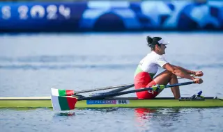 Desi Angelova was sixth in a skiff in Paris 