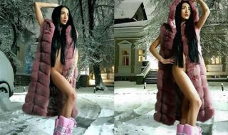 Ани Хоанг излезе полугола навън (СНИМКИ)