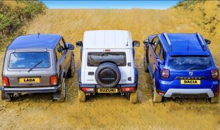 Dacia Duster, Lada Niva или Suzuki Jimny, кой е по-добър извън пътя? (ВИДЕО)