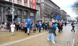 Protests blocked Sofia 