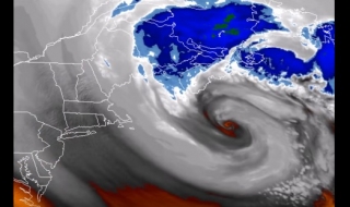 Бурята в североизточната част на САЩ (Видео)
