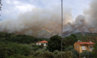 Ципрас гаси огнения ад на Тасос (Видео)