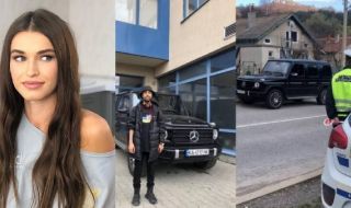 Задържаха Mercedes-а на украински топмодел в Годеч