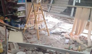Пиян разби лек автомобил във витрина на магазин в Старозагорско