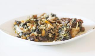 Рецепта на деня: Пълнен заек с ориз, гъби и спанак
