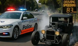 Хванаха водач на класически Ford Model T с превишена скорост и наркотици