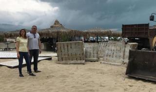 Бутат още незаконни обекти на Северния плаж в Слънчев бряг