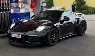 Новото Porsche 911 Turbo S (992.2) заснето без камуфлаж