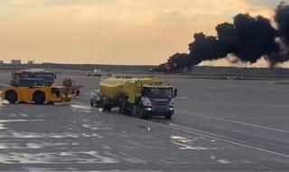 Самолет се запали при аварийно кацане в Москва, най-малко десет загинали (ВИДЕО)