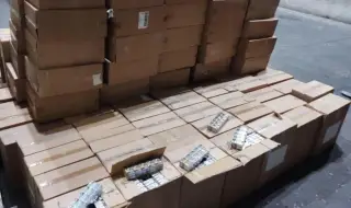Служители от ТД Митница Русе задържаха над 4000 кутии цигари 