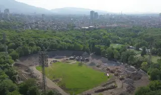Актуални кадри от реконструкцията на стадион "Българска армия" (ВИДЕО)
