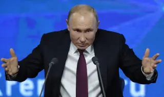 Путин се ядоса на въпрос дали Русия може да нападне НАТО. Секунди по-късно заплаши Германия