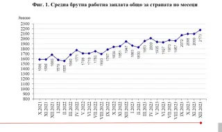 НСИ: 2.29 млн. души са заетите в България в края на миналата година, средната заплата вече е 2173 лева
