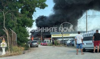 Пожар в промишлено предприятие в Костинброд
