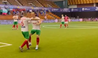 След победа над Грузия, България си осигури място на осминафиналите на Европейското по мини футбол