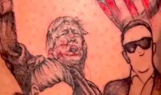 Десетки си татуираха лицето на Доналд Тръмп след опита за покушение (ВИДЕО)