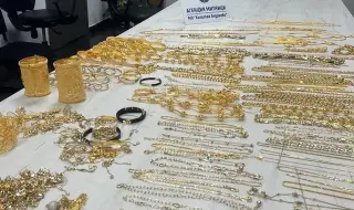 Само за седмица: Митничари на ГКПП "Капитан Андреево" задържаха 1.1 кг златни изделия на българи, идващи от Турция