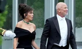 Лорън Санчес с дръзка визия на държавната вечеря в Белия дом с крал Чарлз (СНИМКА)