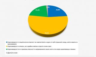 Според "Галъп" 77% от българите смятат, че медиите насаждат паника за коронавируса