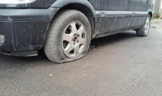 Отново нарязани гуми на коли в София, но този път има арестуван 