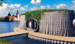 Построиха плаваща къща на 3D принтер (СНИМКИ)