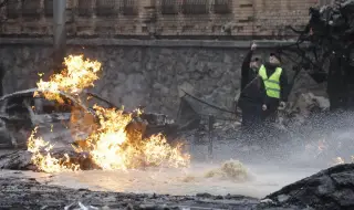 Пожар във фабрика за ацетон в Ленинградската област