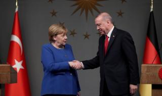 Меркел разговаря с Ердоган