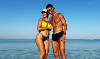 Семейството на Роналдо е на луксозна почивка на закрит частен остров (СНИМКА)