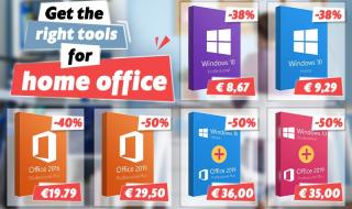 Вземете подходящите инструменти за домашен офис! Windows 10 за €8,67