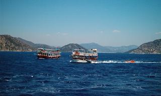 Ужас с лодка край Мармарис