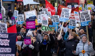 Най-мащабната стачка във Великобритания