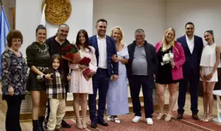 Singer Nevena Tsoneva and drummer Venelin Venkov married their older daughter 