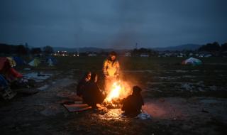 Бой в бежански лагер на остров Лесбос