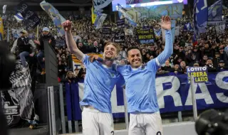 Лацио възкръсна и отдалечи Милан от битката за Скудетото